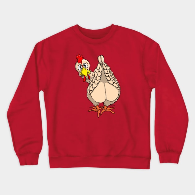 Funny Chicken Shirt ScottyGaaDo's CHICKEN BUTT Crewneck Sweatshirt by ScottyGaaDo